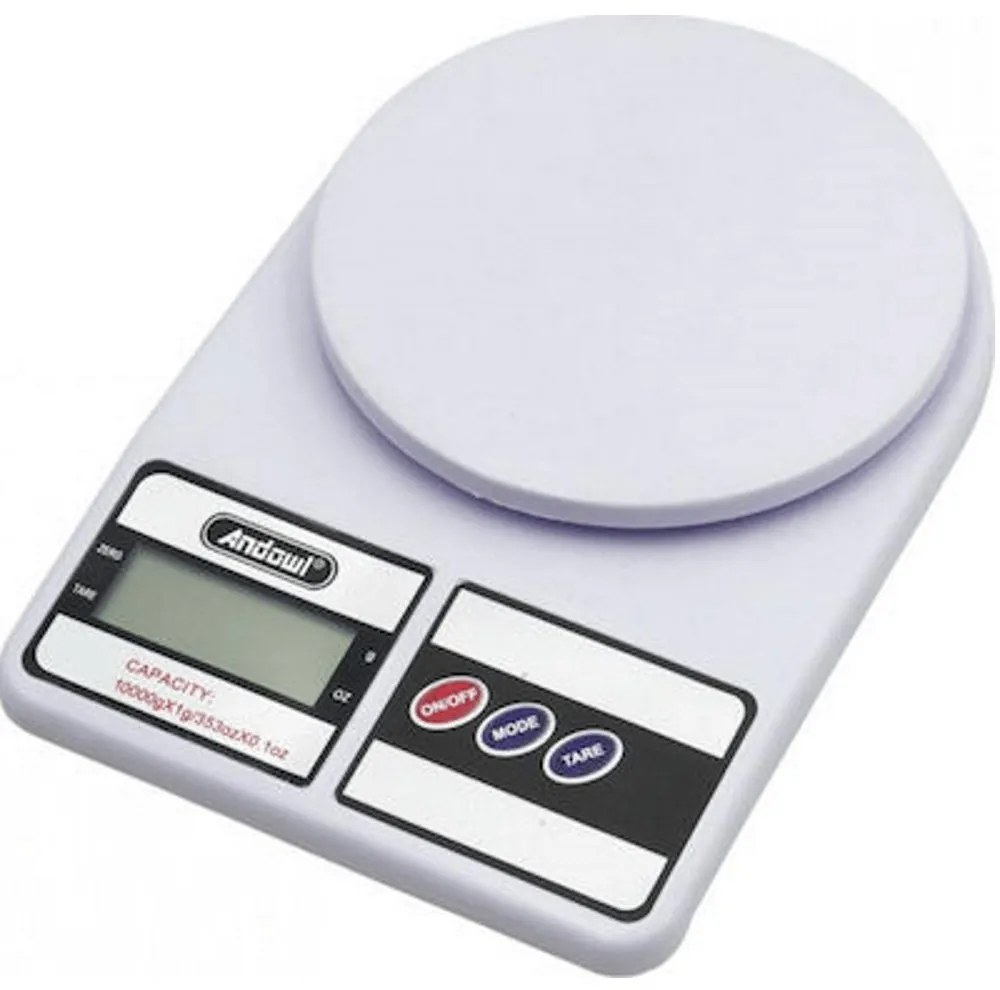 Andowl Q-C105 Ψηφιακή Ζυγαριά Κουζίνας 1gr/10kg Λευκή