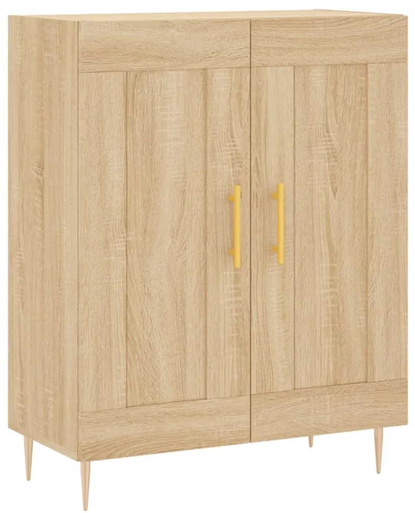 vidaXL Ντουλάπι Sonoma δρυς 69,5 x 34 x 180 εκ. από Επεξεργασμένο Ξύλο