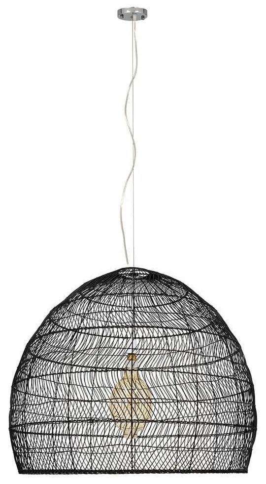 Φωτιστικό Οροφής Malibu 00966 1xΕ27 Φ100x86cm Black GloboStar