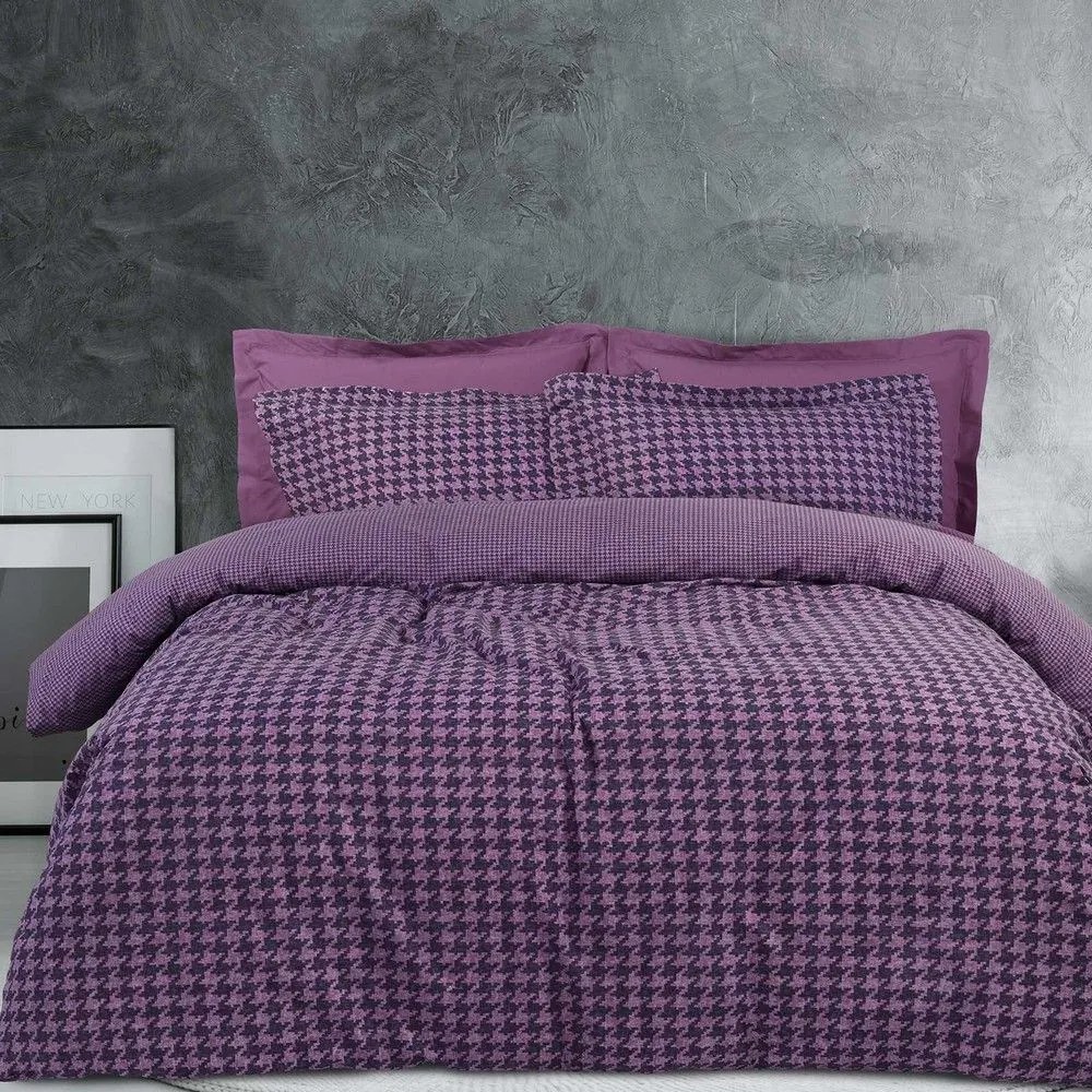 Πάπλωμα Happy 9582 Mauve Das Home Queen Size 220x240cm Βαμβάκι-Πολυέστερ