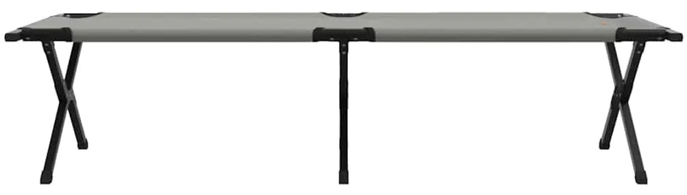 vidaXL Αναδιπλούμενο Κρεβάτι Κάμπινγκ Γκρι 193 x 69 x 45 εκ.