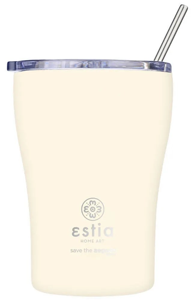 Ποτήρι Θερμός 350ml Estia Save The Aegean Lily White 01-23027