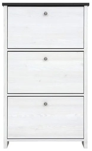 Παπουτσοθήκη Boston S115, Sibu πεύκο, 75x126x19cm, Πλαστικοποιημένη μοριοσανίδα