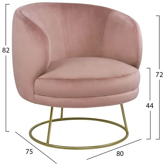 ΠΟΛΥΘΡΟΝΑ ΑΠΟ ΒΕΛΟΥΔΟ ΣΑΠΙΟ ΜΗΛΟ ΜΕ ΧΡΥΣΗ ΒΑΣΗ ARIEN HM8403.02 80x75x82Υ εκ.