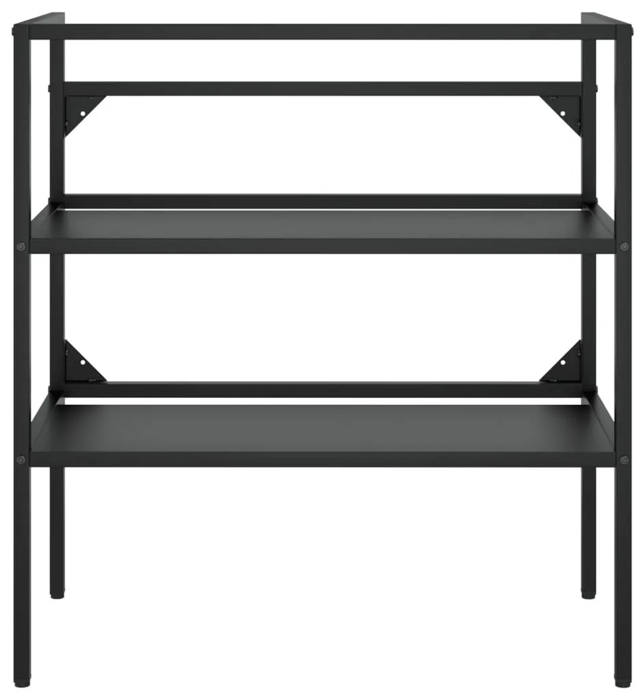 vidaXL Έπιπλο Μπάνιου Μαύρο 79 x 38 x 83 εκ. Σιδερένιο