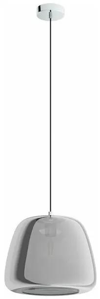 Eglo Albarino Μοντέρνο Κρεμαστό Φωτιστικό Μονόφωτο με Ντουί E27 σε Ασημί Χρώμα 39665
