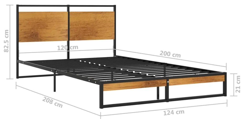 vidaXL Πλαίσιο Κρεβατιού 120 x 200 εκ. Μεταλλικό