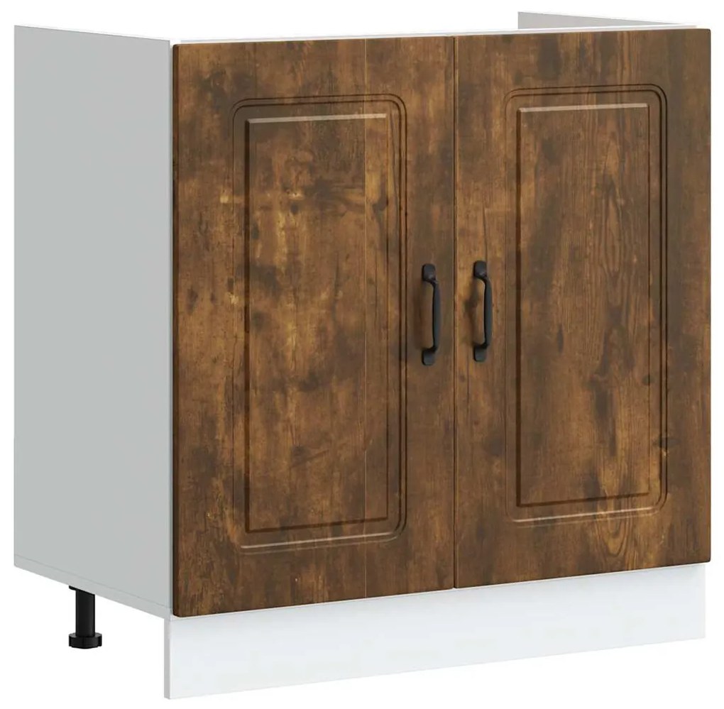 vidaXL Ντουλάπα Κουζίνας με αποθήκευση 2 pcs Καφέ 80 x 46 x 81.5 εκ