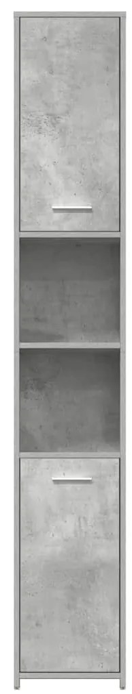 vidaXL Στήλη Μπάνιου Γκρι Σκυροδέματος 30x30x183,5 εκ. Επεξεργ. Ξύλο