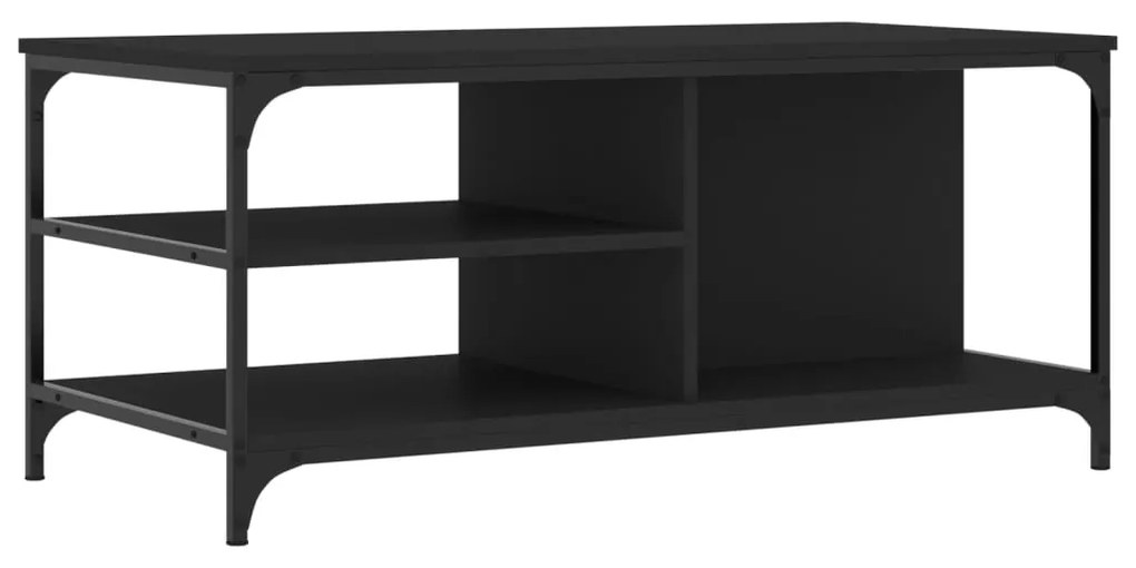 vidaXL Τραπεζάκι Σαλονιού Μαύρο 100x50x45 εκ. Επεξεργασμένο Ξύλο