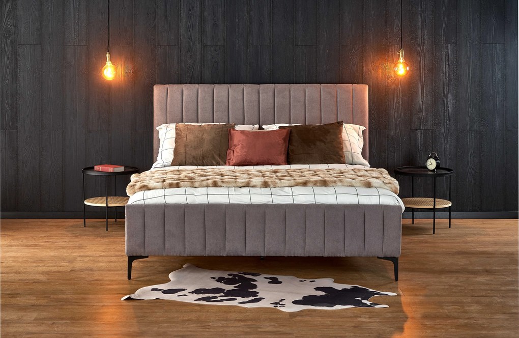 FRANCESCA 160, bed, light gray DIOMMI V-CH-FRANCESCA_160-LOZ