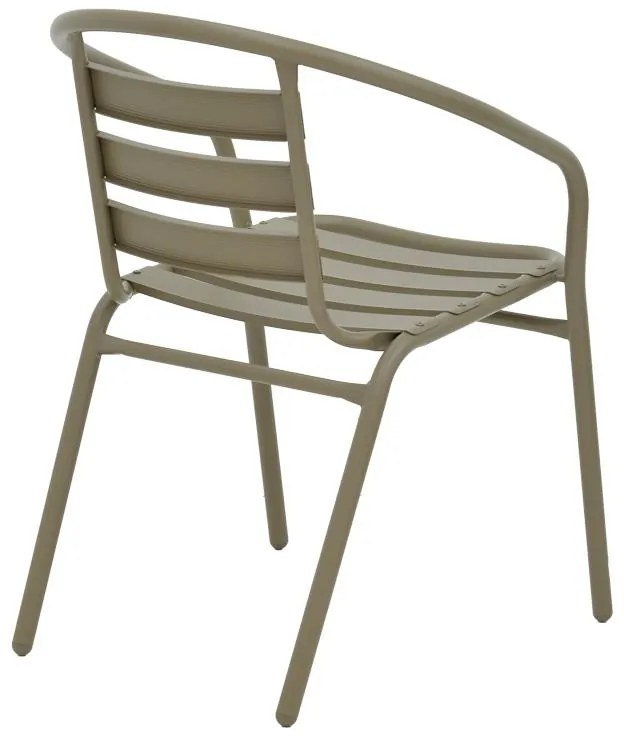 Σετ κήπου - Τραπεζαρία Tade - Ensure 5 τεμ. μέταλλο - γυαλί σαμπανιζέ 140x80x70 εκ. 140x80x70 εκ.