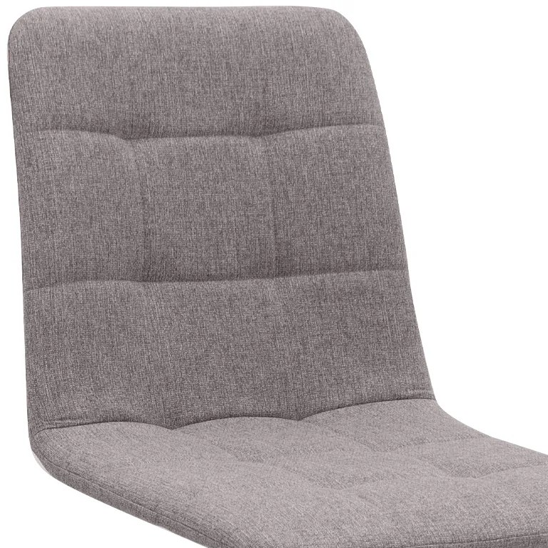 Καρέκλα τραπεζαρίας Bianca Megapap ανοιχτό μπεζ ύφασμα - μεταλλικό μαύρο πόδι 43x56x84εκ.