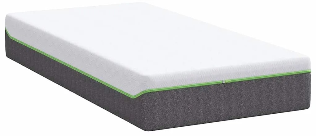 vidaXL Στρώμα Λευκό και Γκρι 80 x 160 cm Τσέπες ελατηρίων