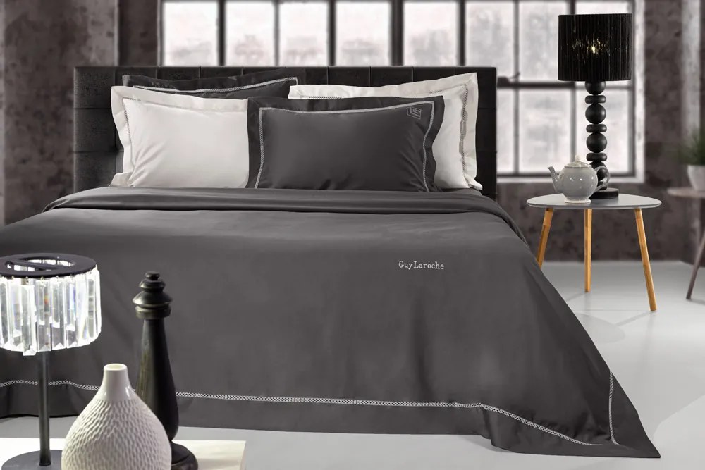 Σετ Σεντόνια King Size Blend Anthracite 2x(270x280) + 2x(50x70) - Guy Laroche