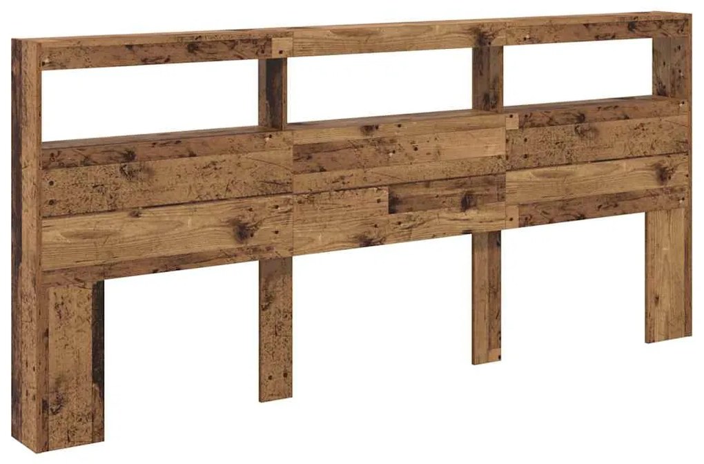 vidaXL Κεφαλάρι Παλιό Ξύλο 220 x 17 x 102 cm Επεξεργασμένο ξύλο