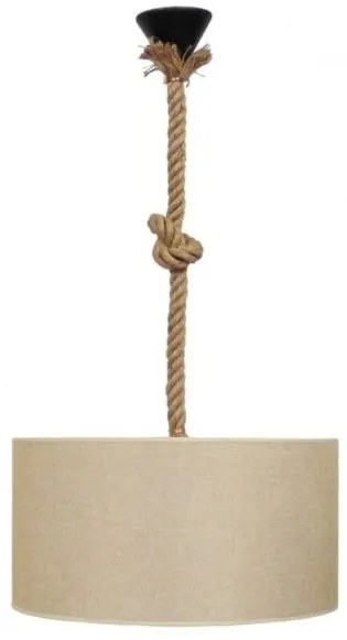Κρεμαστό Φωιτιστικό Οροφής HK-02 ROPE Φ40 ΜΠΕΖ 14-0177 Heronia-14-0177-Μπεζ 14-0177