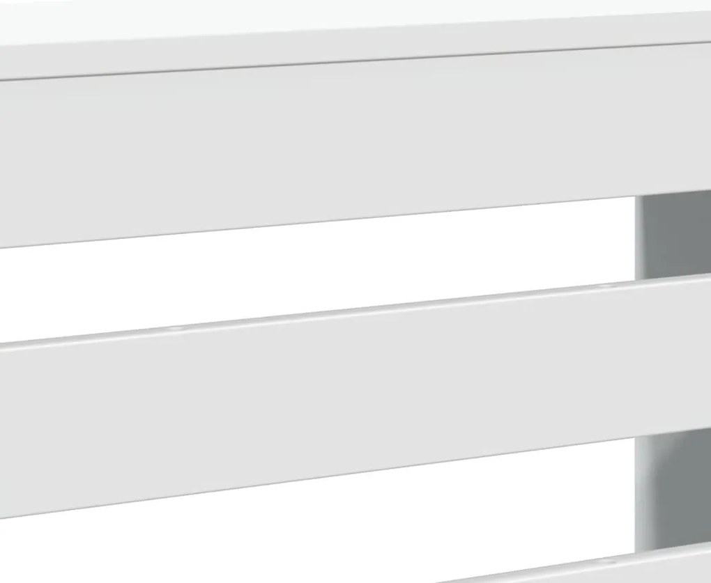 vidaXL Κάλυμμα Καλοριφέρ Λευκό 175x20x82 εκ. από Επεξεργασμένο Ξύλο