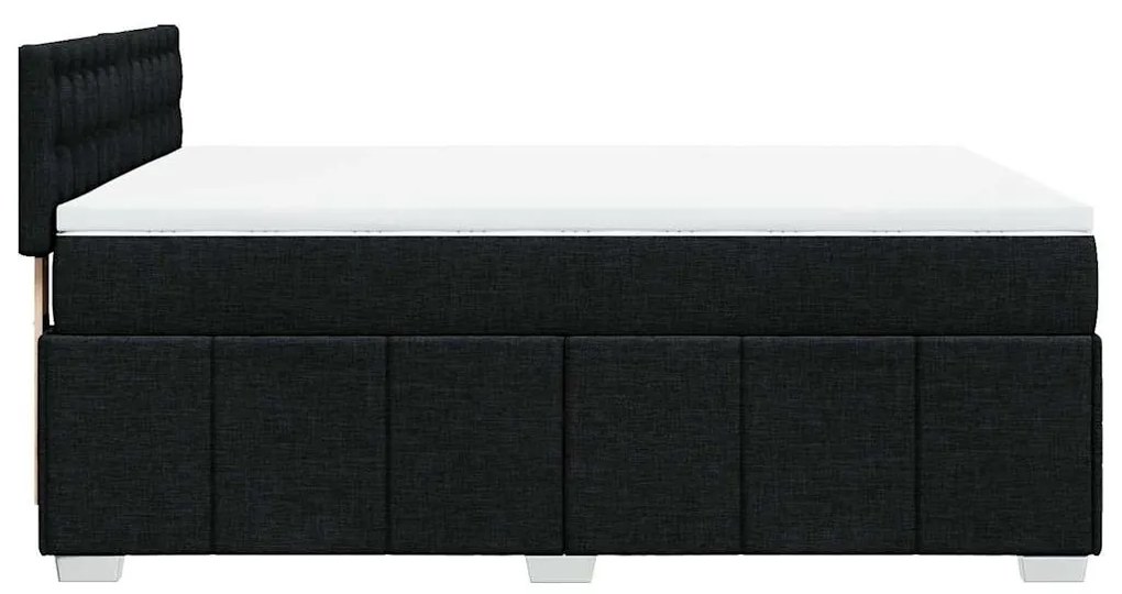 ΚΡΕΒΑΤΙ BOXSPRING ΜΕ ΣΤΡΩΜΑ ΜΑΥΡΟ 140X200 ΕΚ. ΥΦΑΣΜΑΤΙΝΟ 3287107