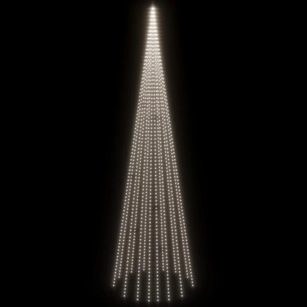 vidaXL Χριστουγ. Δέντρο για Ιστό Σημαίας 1134 LED Ψυχρό Λευκό 800 εκ.