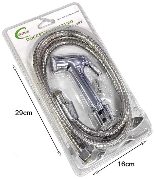Weimeng Τηλέφωνο Ντους Μπάνιου με Σπιράλ 1.5ΜΤ – Shower Head Flessible