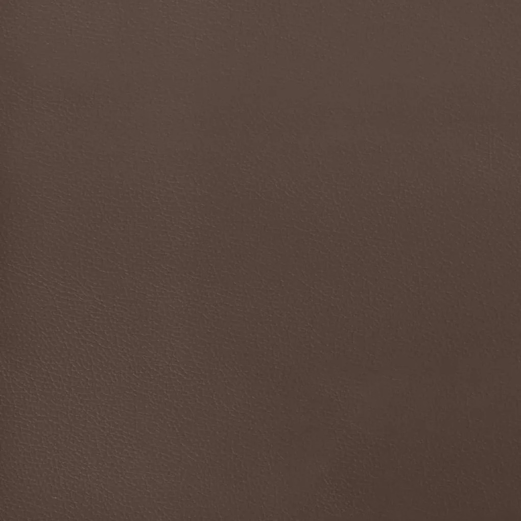 vidaXL Στρώμα με Pocket Springs Καφέ 140x190x20 εκ. Συνθετικό Δέρμα