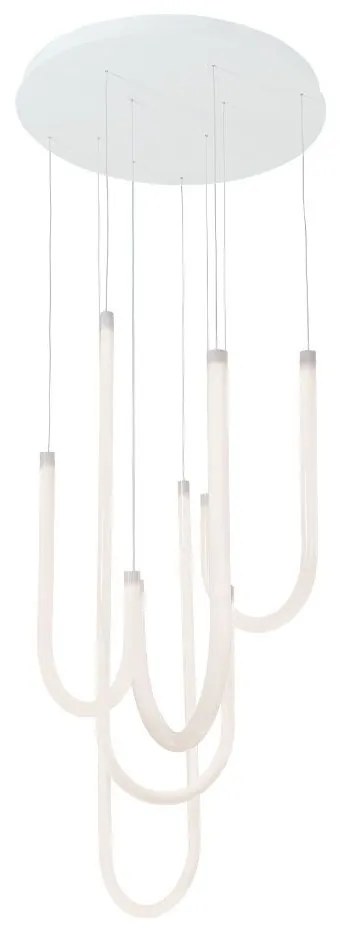 Φωτιστικό Οροφής Κρεμαστό Yvonne 4319300 LED 60W 4454Lm 50x130cm White Viokef