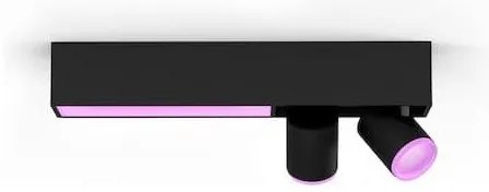 Έξυπνο Σποτ Φωτιστικό Ενσωματωμένο Centris Hue 2xLED RGBW Μαύρο 915005928101 Philips Hue-915005928101-Μαύρο 915005928101