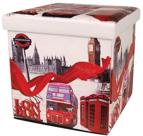 Κουτί Αποθήκευσης - Σκαμπό LONDON