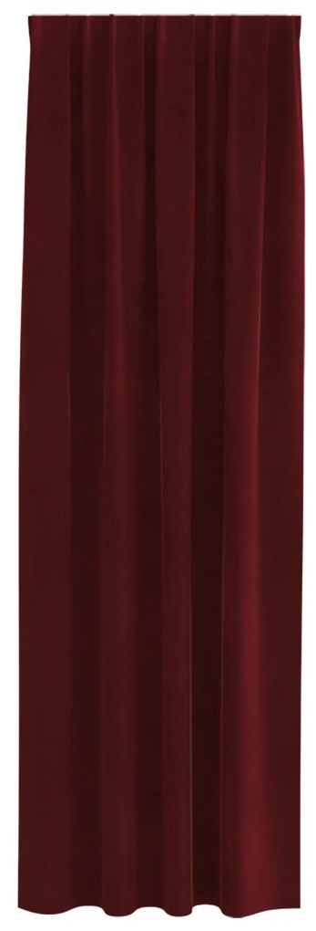vidaXL Κουρτίνες με κουρτίνες 2 pcs Μπορντό 140 x 225 cm Βελούδο