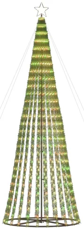 vidaXL Χριστουγεννιάτικο δέντρο LED 688 LED πολύχρωμο 300 εκ.