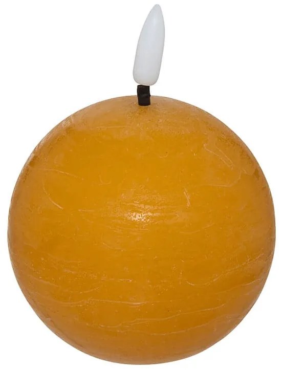 Διακοσμητικό Κερί LED Molia Atmosphera με διαστάσεις 12x12x13cm - Yellow