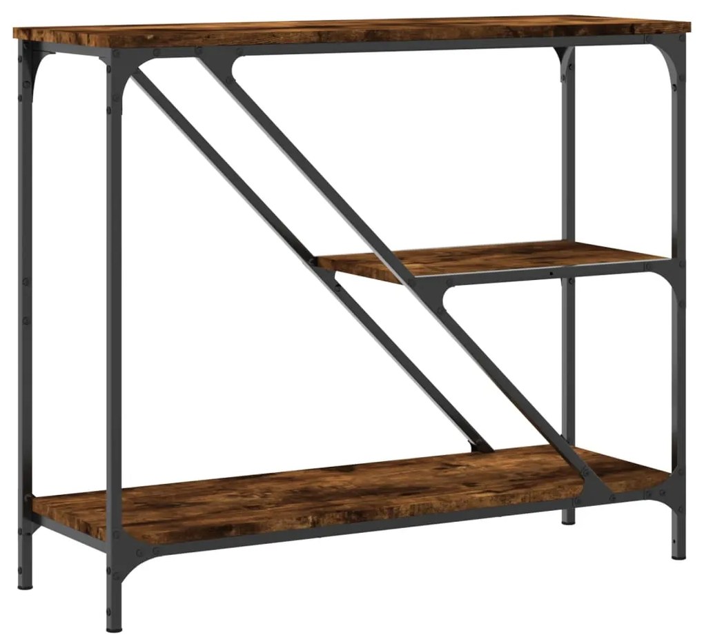 vidaXL Τραπέζι Κονσόλα Καπνιστή Δρυς 88,5x30x75 εκ. Επεξεργασμένο Ξύλο