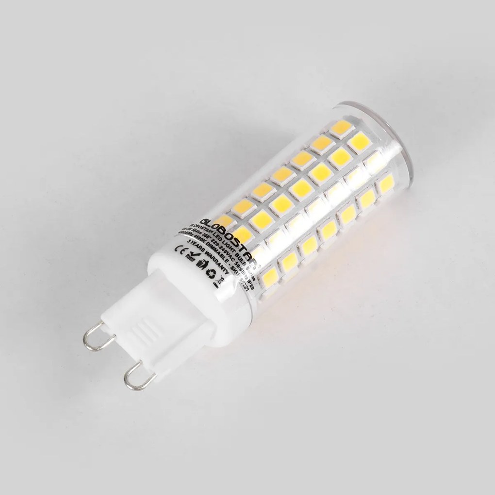 GloboStar 60390 Λάμπα LED G9 4W 584lm 360° AC 220-240V IP20 Φ1.86 x Υ6.3cm Ψυχρό Λευκό 6000K Dimmable - 3 Years Warranty - 60390