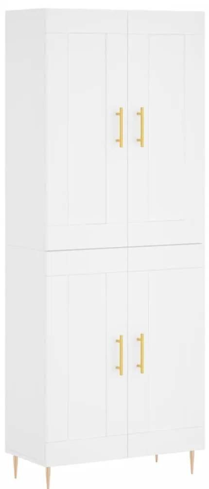 vidaXL Ντουλάπι Λευκό 69,5x34x180 εκ. από Επεξεργασμένο Ξύλο