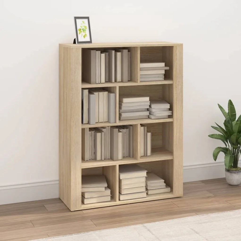 vidaXL Ντουλάπι Sonoma Δρυς 80x30x106 εκ. από Επεξεργασμένο Ξύλο