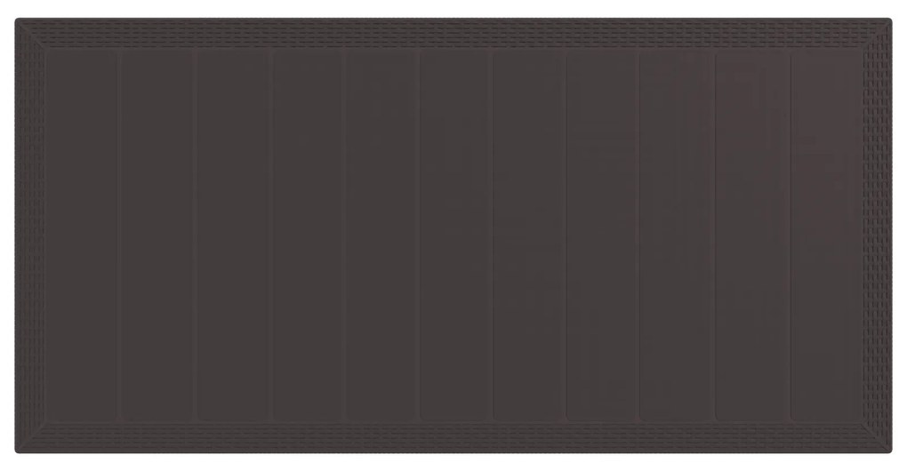vidaXL Σετ Φαγητού Κήπου 7 pcs Καφέ 200 x 100 x 73 εκ.