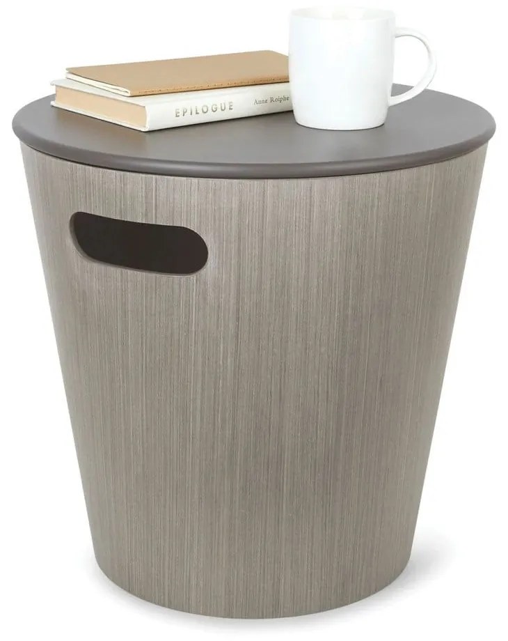 Σκαμπό Με Αποθηκευτικό Χώρο Woodrow 1009760-918 Grey Umbra Wood