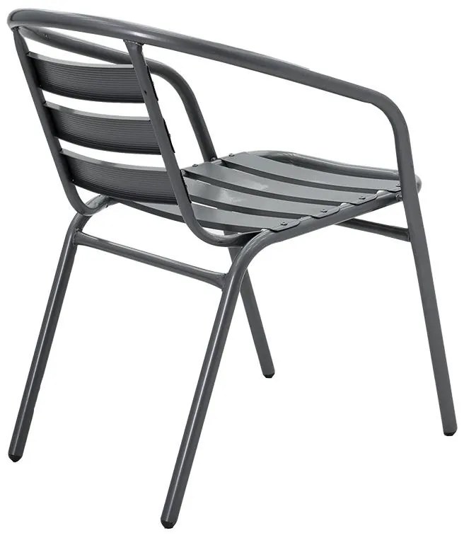 Καρέκλα - Πολυθρόνα Tade μέταλλο ανθρακί 54x62x74 εκ. 54x58x73 εκ.