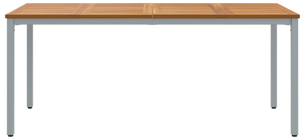 vidaXL Γραφείο Κήπου 180x90x75 εκ. Συμπαγές ξύλο ακακίας και μέταλλο