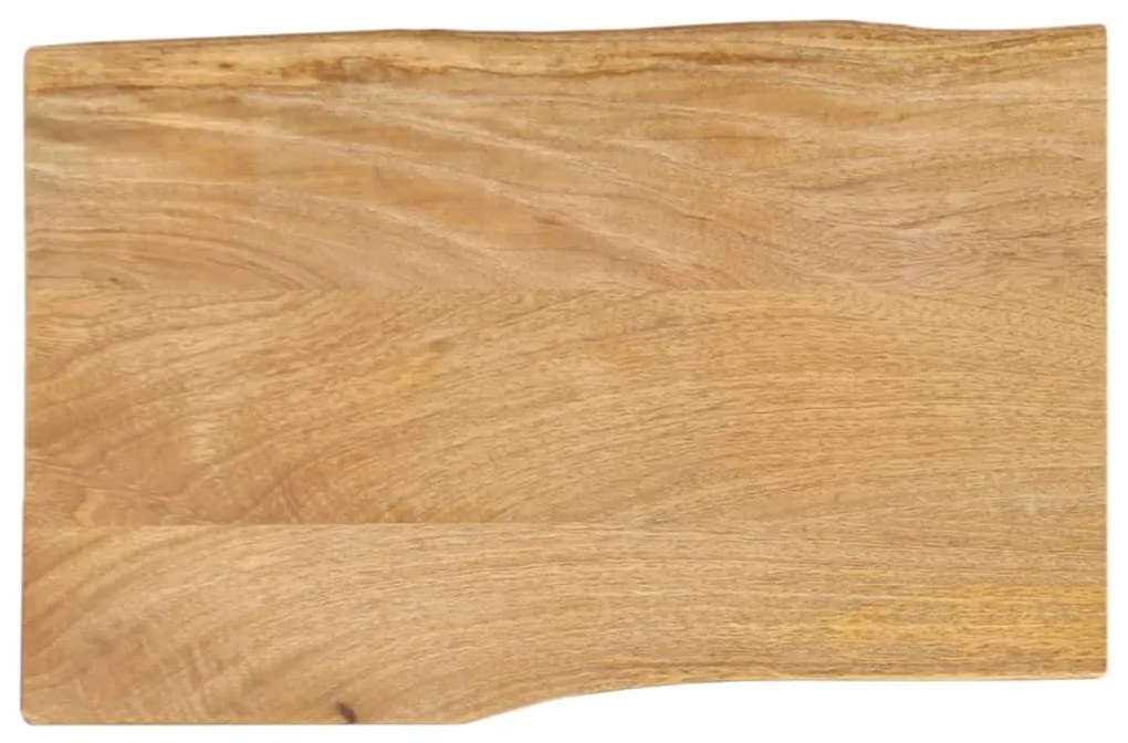vidaXL Επιφάνεια Τραπεζιού 60x40x2,5 εκ. Live Edge Μασίφ Ξύλο Μάνγκο