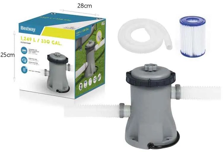 Αντλία Φίλτρου Flowclear Bestway Πισίνας 1249L/330gal #58381 - Filter Pump