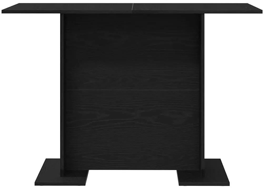 vidaXL Τραπεζαρία Μαύρη δρυς 110 x 60 x 75 cm Επεξεργασμένο ξύλο