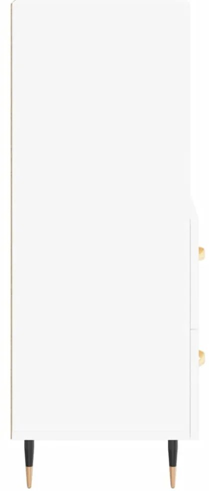 vidaXL Ντουλάπι Λευκό 34,5 x 34 x 90 εκ. από Επεξεργασμένο Ξύλο