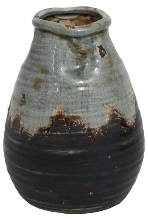 Βάζο Κεραμικό 0035-121-044 19,5cm Blue-Multi Ceramic