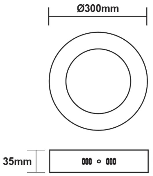 ΛΕΥΚΟ ΣΤΡΟΓΓΥΛΟ LED ΠΑΝΕΛ ΟΡΟΦΗΣ 23W 6500K 2120Lm Φ285mm 230V AC Ra80 - VEKO2365RW