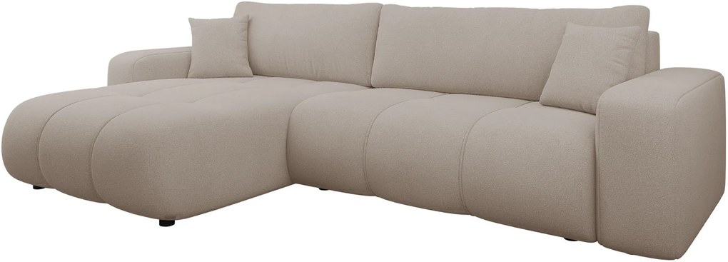 Γωνιακός καναπές Furyn L Maxi-Mpez Skouro - 274.00Χ145.00Χ72.00cm