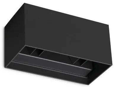 Απλίκα Φωτιστικό Τοίχου LED 23W IP54 3000K Atom Ideal Lux-328676-Μαύρο 328676