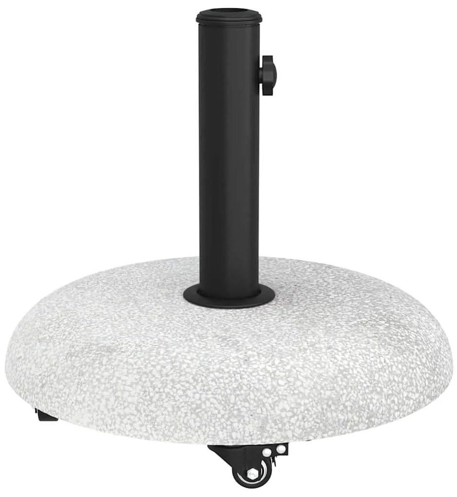 vidaXL Βάση ομπρέλας Απαλός Γκρι και Μαύρος 45 x 45 x 40 cm