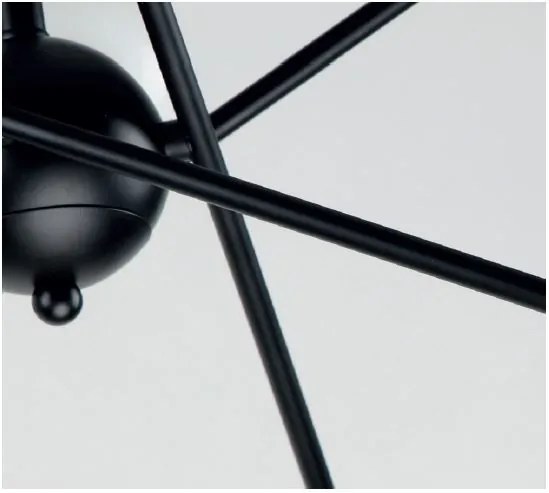 Φωτιστικό Οροφής KQ 2629/8 GWEN BLACK PENDANT Δ4 - 77-8092 - 51W - 100W - 77-8092